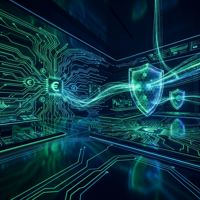 Sfondo Sicurezza Finanziaria IA